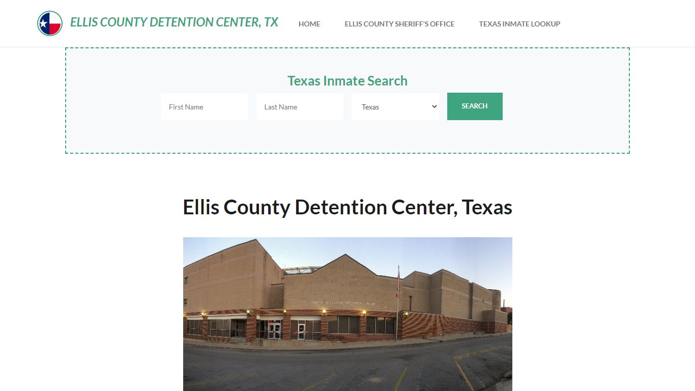 Ellis County Detention Center, TX Inmate Roster, Offender Search